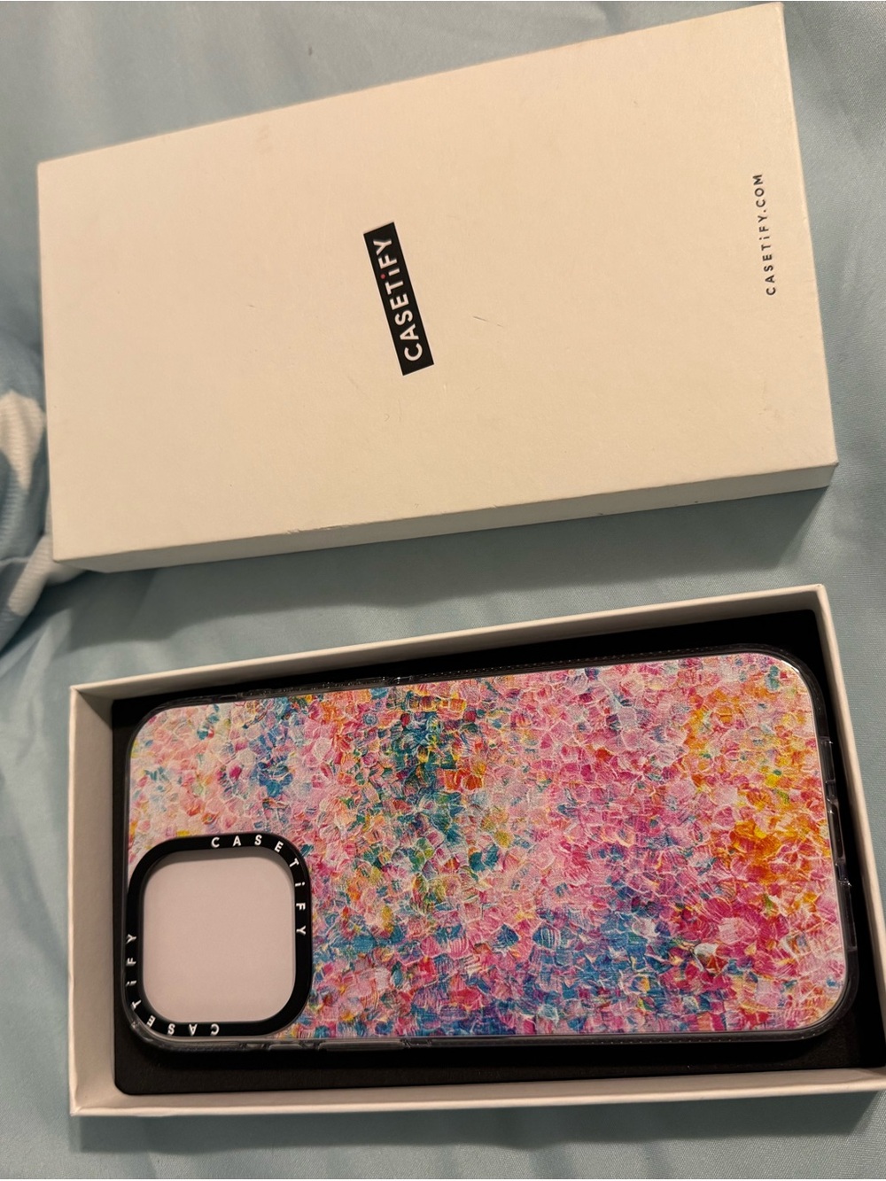 iPhone 15 Pro Max Casetify Multicolor Phone Case - Pink, Blue, Yellow